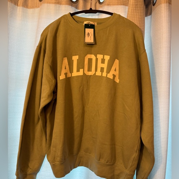 ALOHA Crewneck Sage Cream - Picture 2 of 3